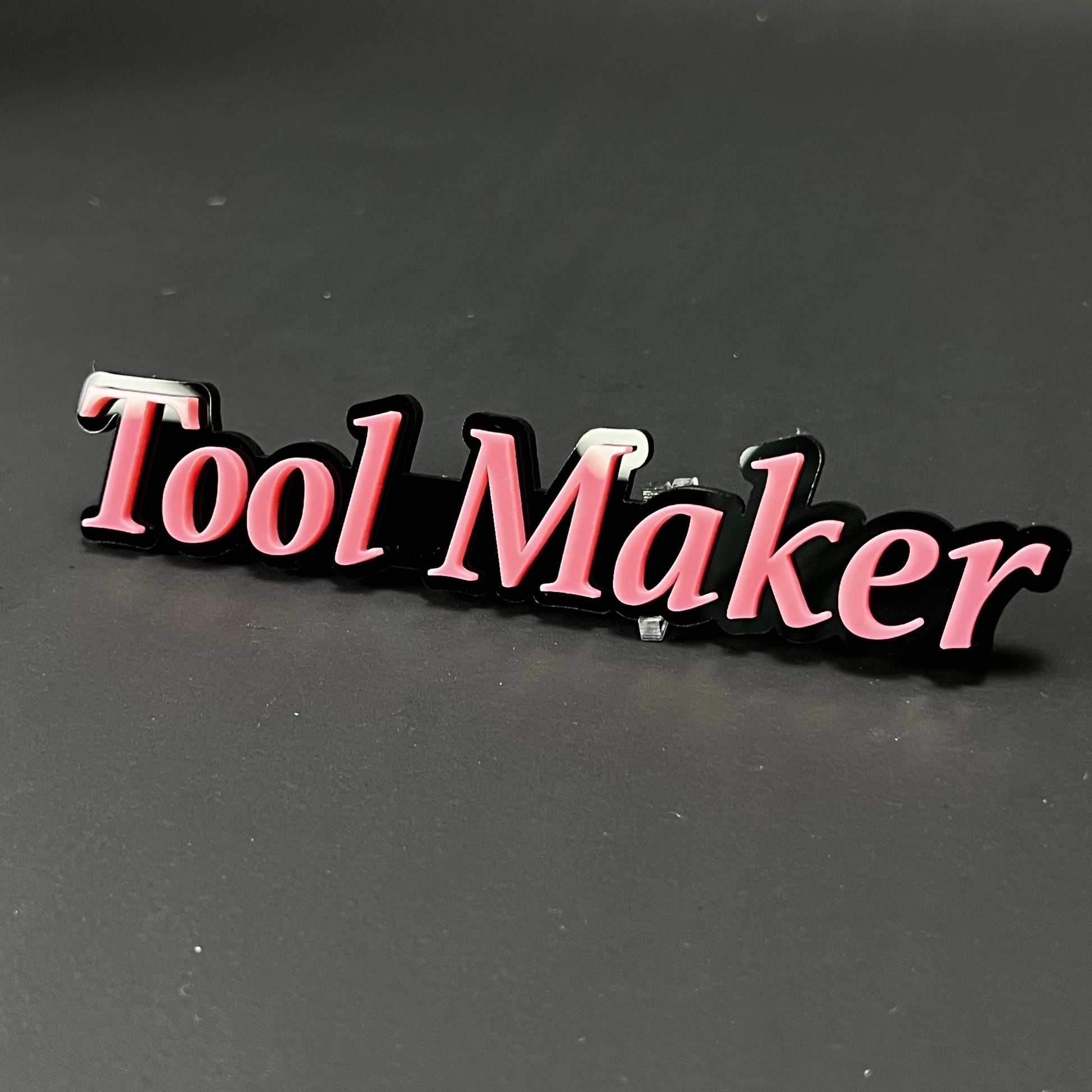 1PC Tool Maker 3D Acrylic Badge - Car Truck Emblem Fender Tailgate Trunk Sticker