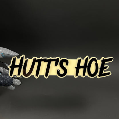 1PC Hutt's HOE 3D Acrylic Badge - Car Truck Emblem Fender Tailgate Trunk Sticker