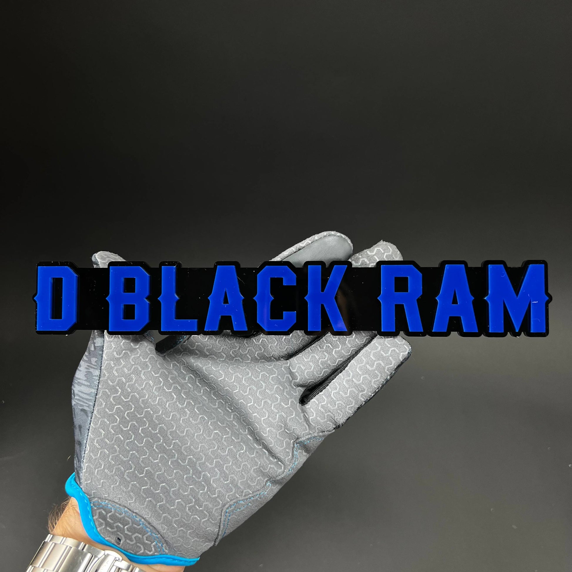 1PC D BLACK RAM 3D Acrylic Badge - Car Truck Emblem Fender Sticker