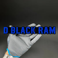 1PC D BLACK RAM 3D Acrylic Badge - Car Truck Emblem Fender Sticker