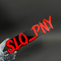 1PC SLO_PNY 3D Acrylic Badge - Car Truck Emblem Fender Tailgate Trunk Sticker