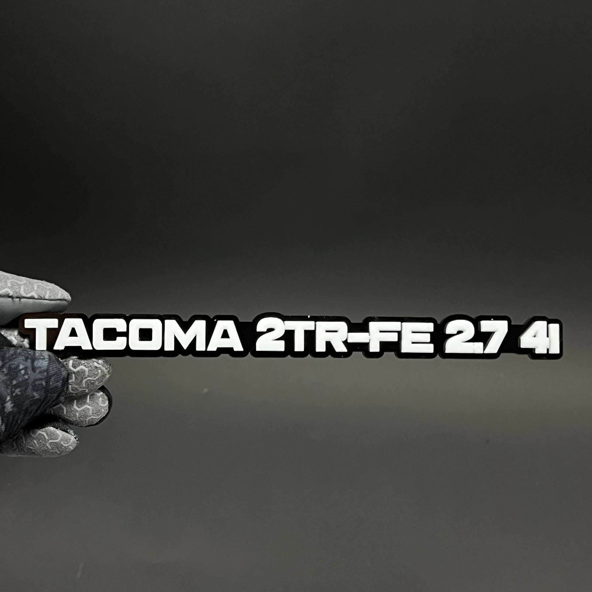 1PC TACOMA 2TR-FE 2.7 4I 3D Acrylic Badge - Car Truck Emblem Fender Sticker