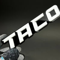 1PC TACO 3D Acrylic Badge - Car Truck Emblem Fender Tailgate Trunk Sticker