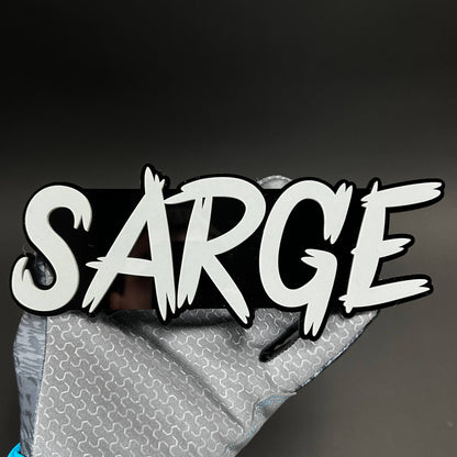 1PC SARGE 3D Acrylic Badge - Car Truck Emblem Fender Tailgate Trunk Sticker