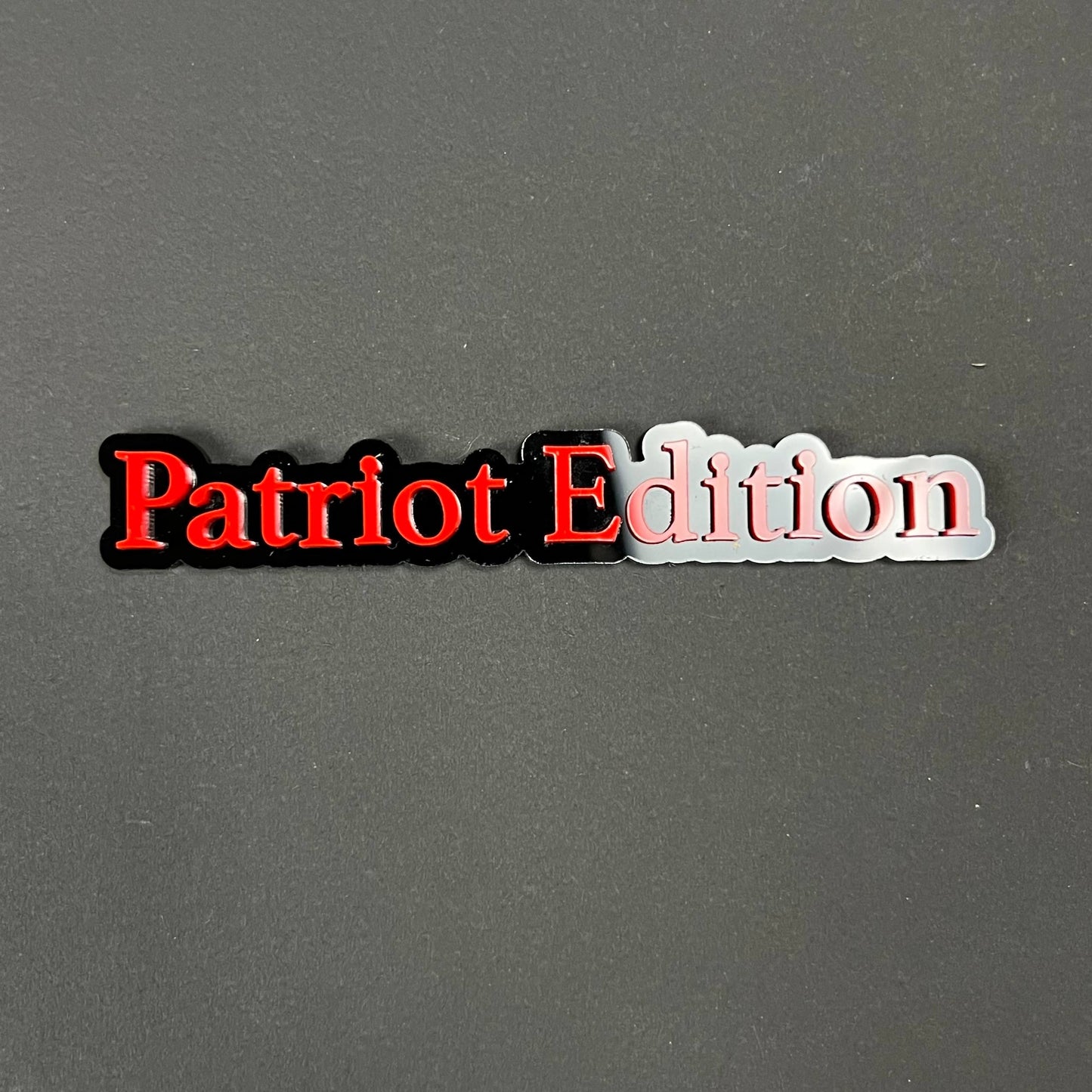 1PC Patriot Edition 3D Acrylic Badge - Car Truck Emblem Fender Sticker