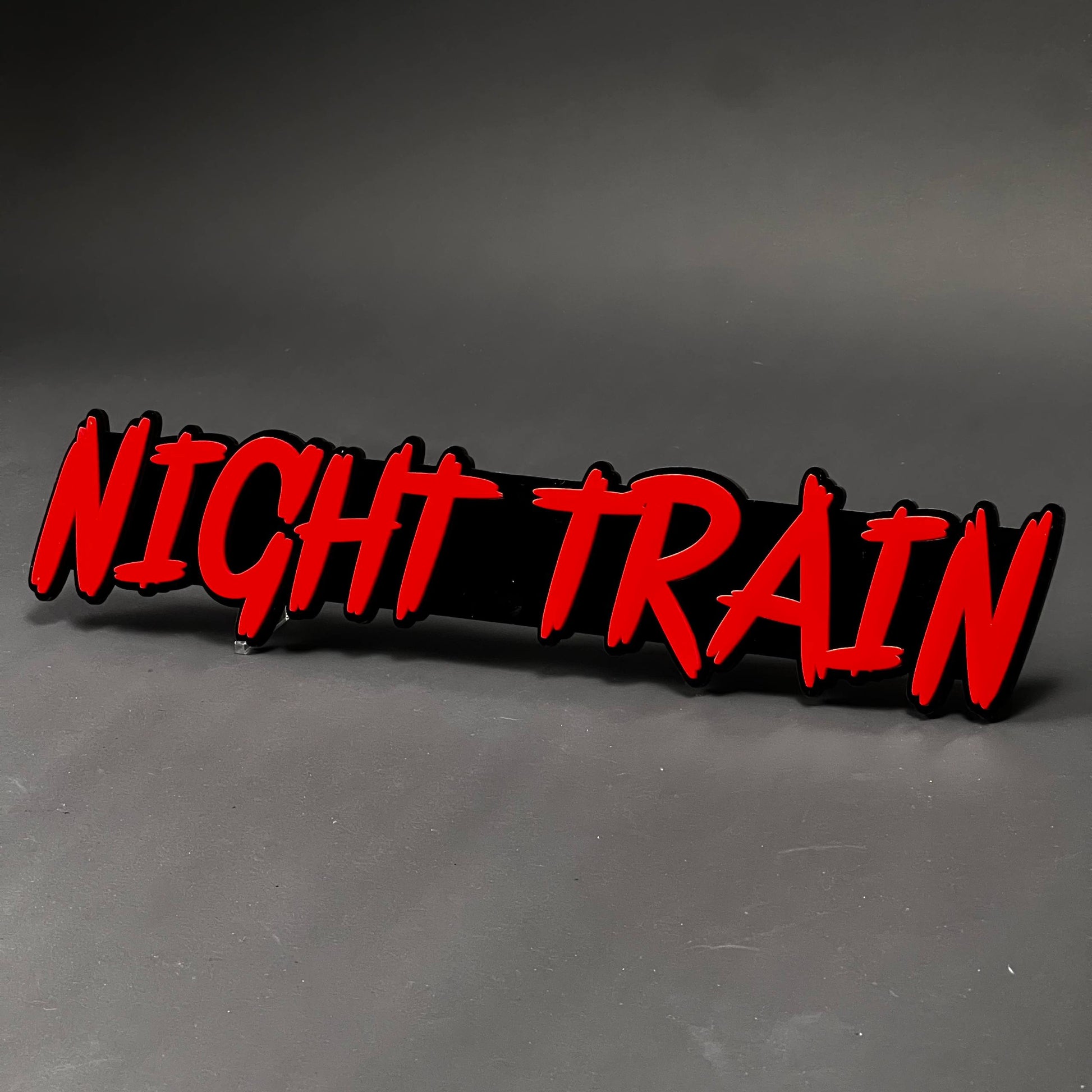 1PC NIGHT TRAIN 3D Acrylic Badge - Car Truck Emblem Fender Sticker