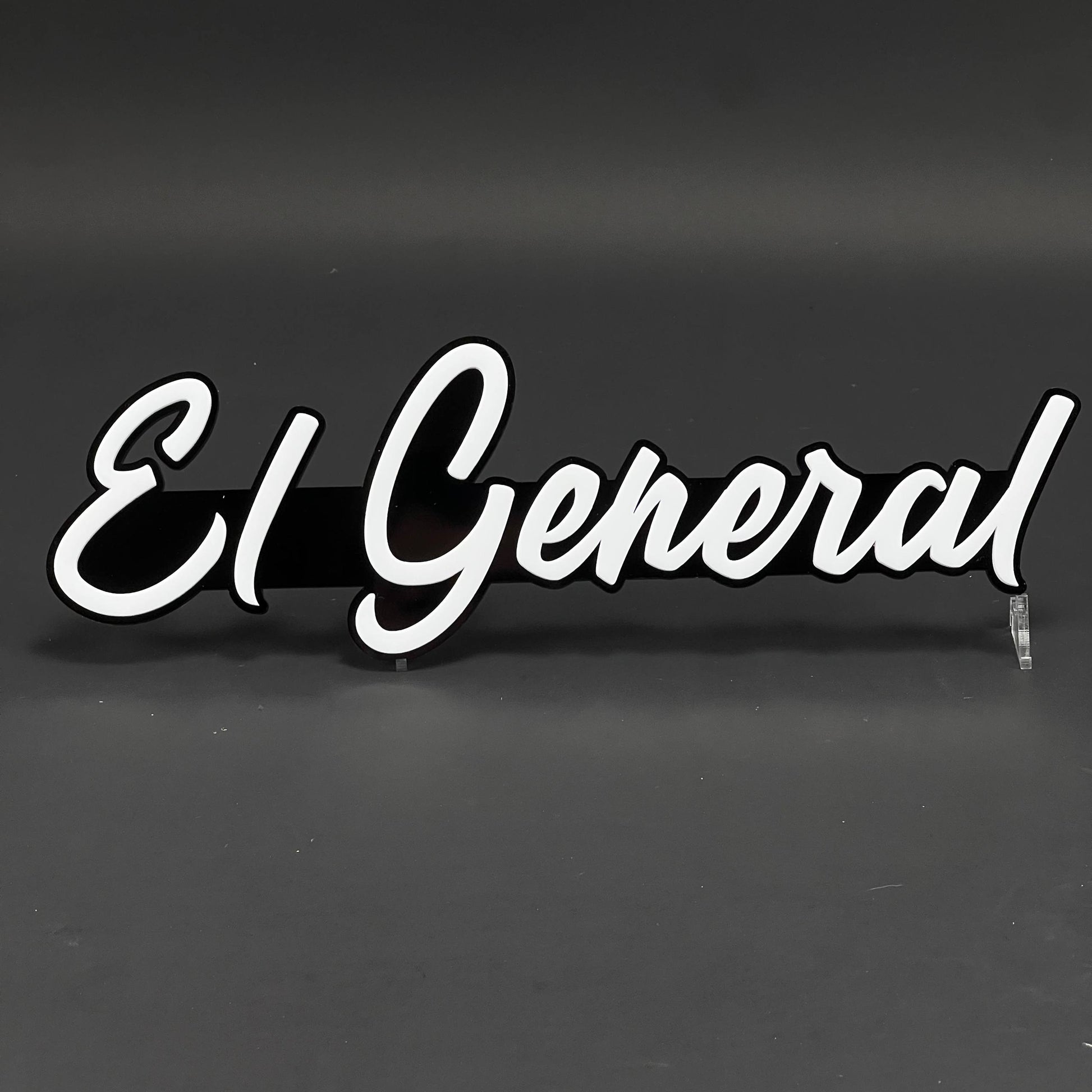 1PC El General 3D Acrylic Badge - Car Truck Emblem Fender Tailgate Trunk Sticker