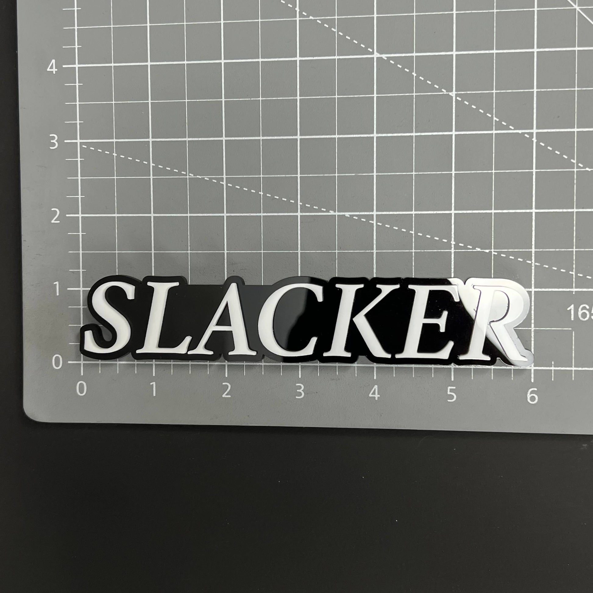 1PC SLACKER 3D Acrylic Badge - Car Truck Emblem Fender Tailgate Trunk Sticker