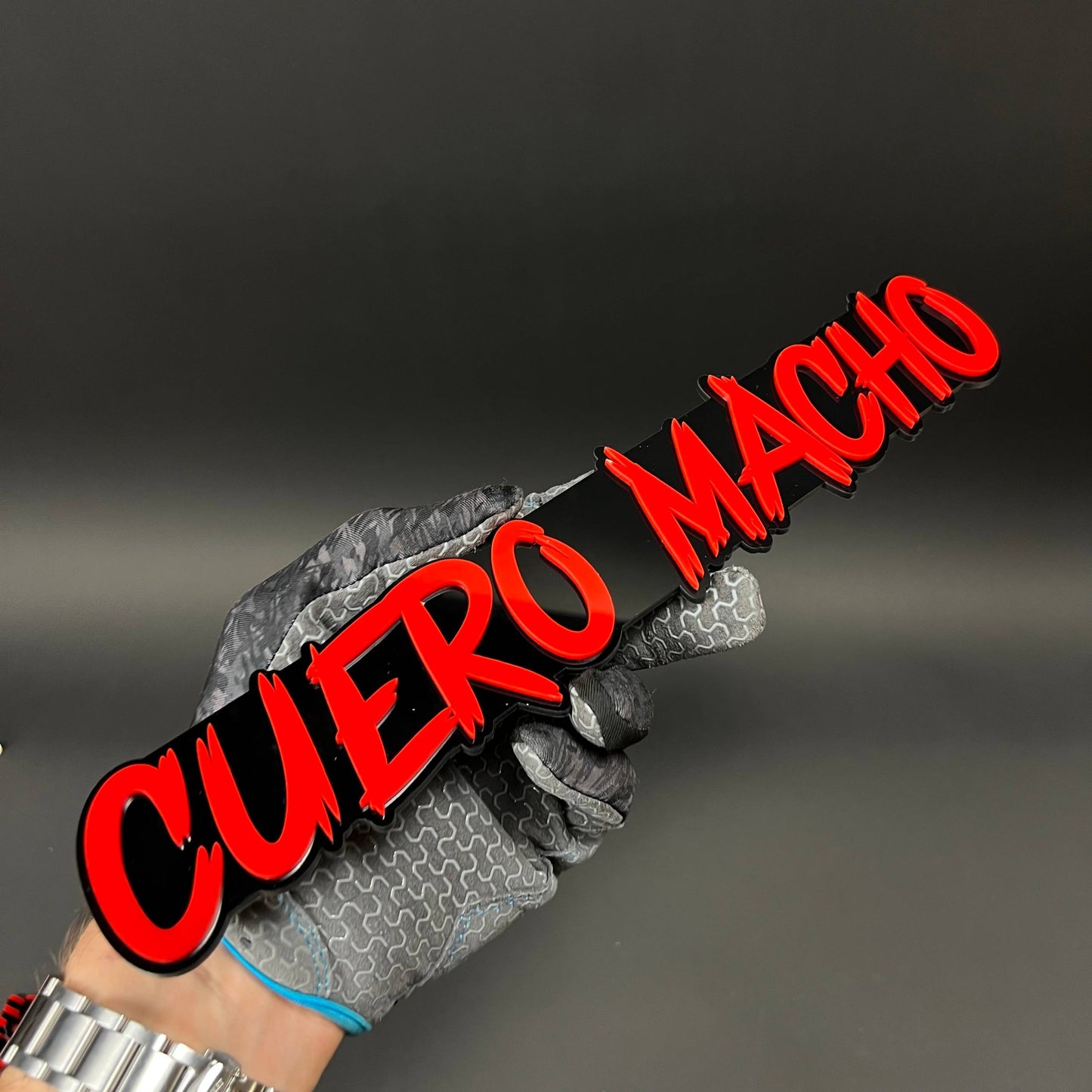 1PC CUERO MACHO 3D Acrylic Badge - Car Truck Emblem Fender Sticker