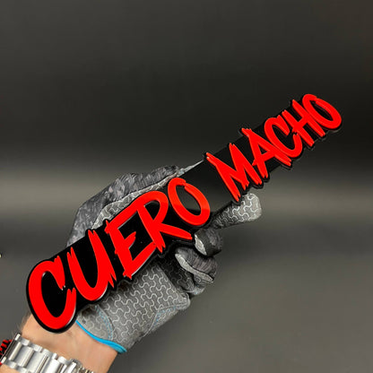 1PC CUERO MACHO 3D Acrylic Badge - Car Truck Emblem Fender Sticker