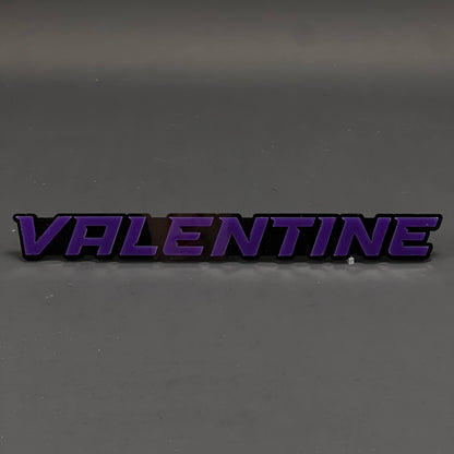 1PC VALENTINE 3D Acrylic Badge - Car Truck Emblem Fender Tailgate Trunk Sticker