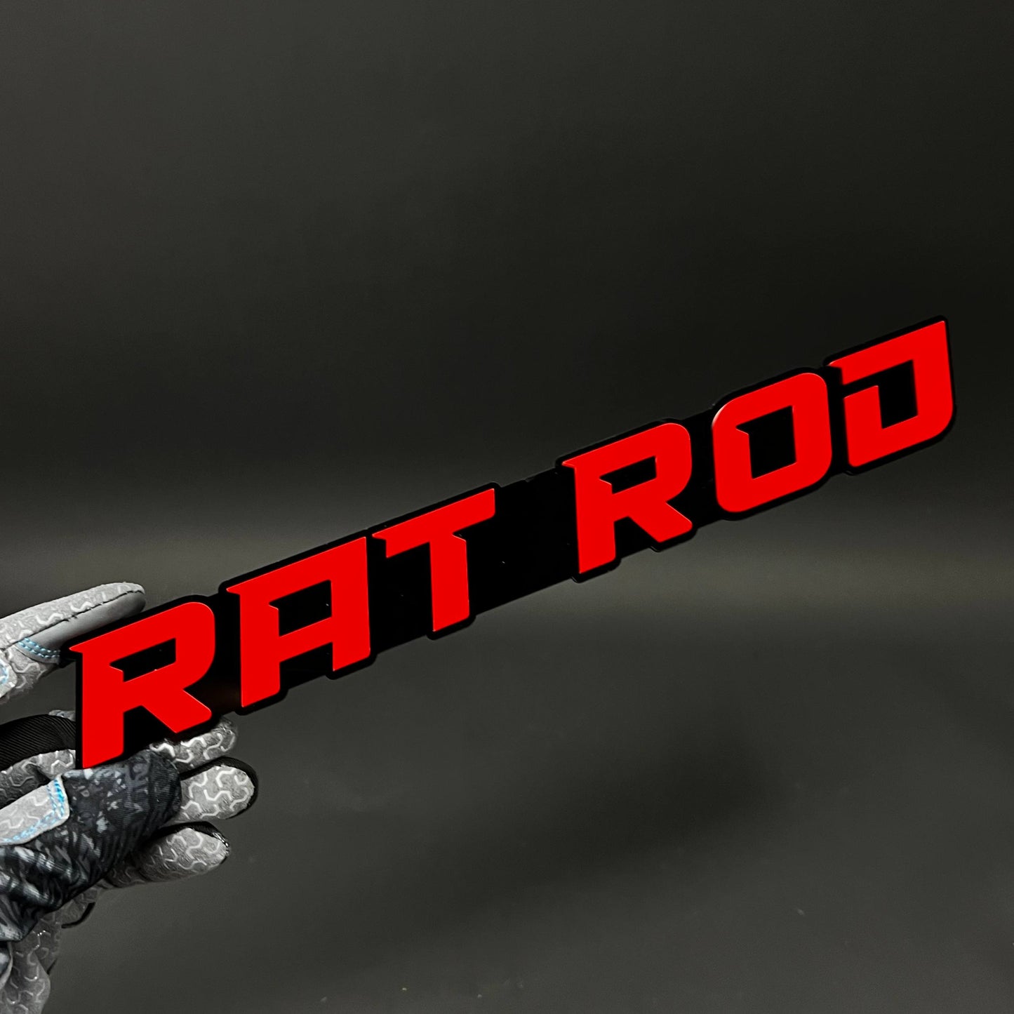 1PC RAT ROD 3D Acrylic Badge - Car Truck Emblem Fender Tailgate Trunk Sticker