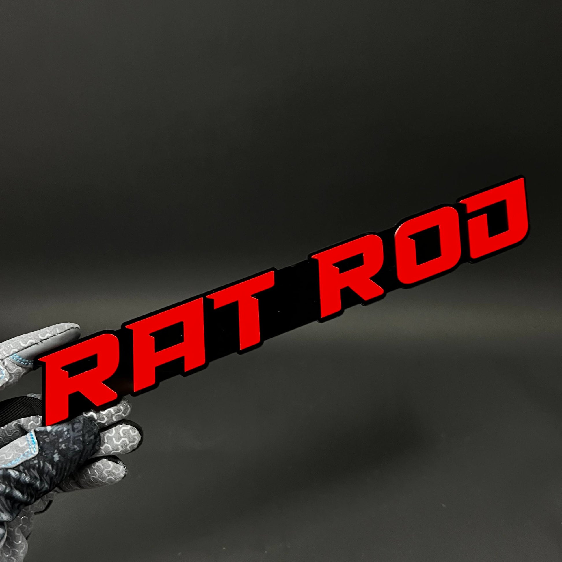 1PC RAT ROD 3D Acrylic Badge - Car Truck Emblem Fender Tailgate Trunk Sticker