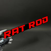 1PC RAT ROD 3D Acrylic Badge - Car Truck Emblem Fender Tailgate Trunk Sticker