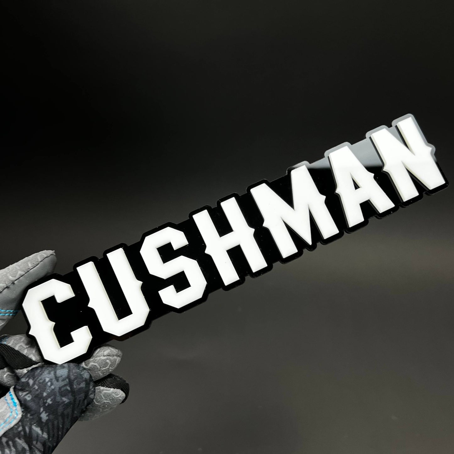 1PC CUSHMAN 3D Acrylic Badge - Car Truck Emblem Fender Tailgate Trunk Sticker
