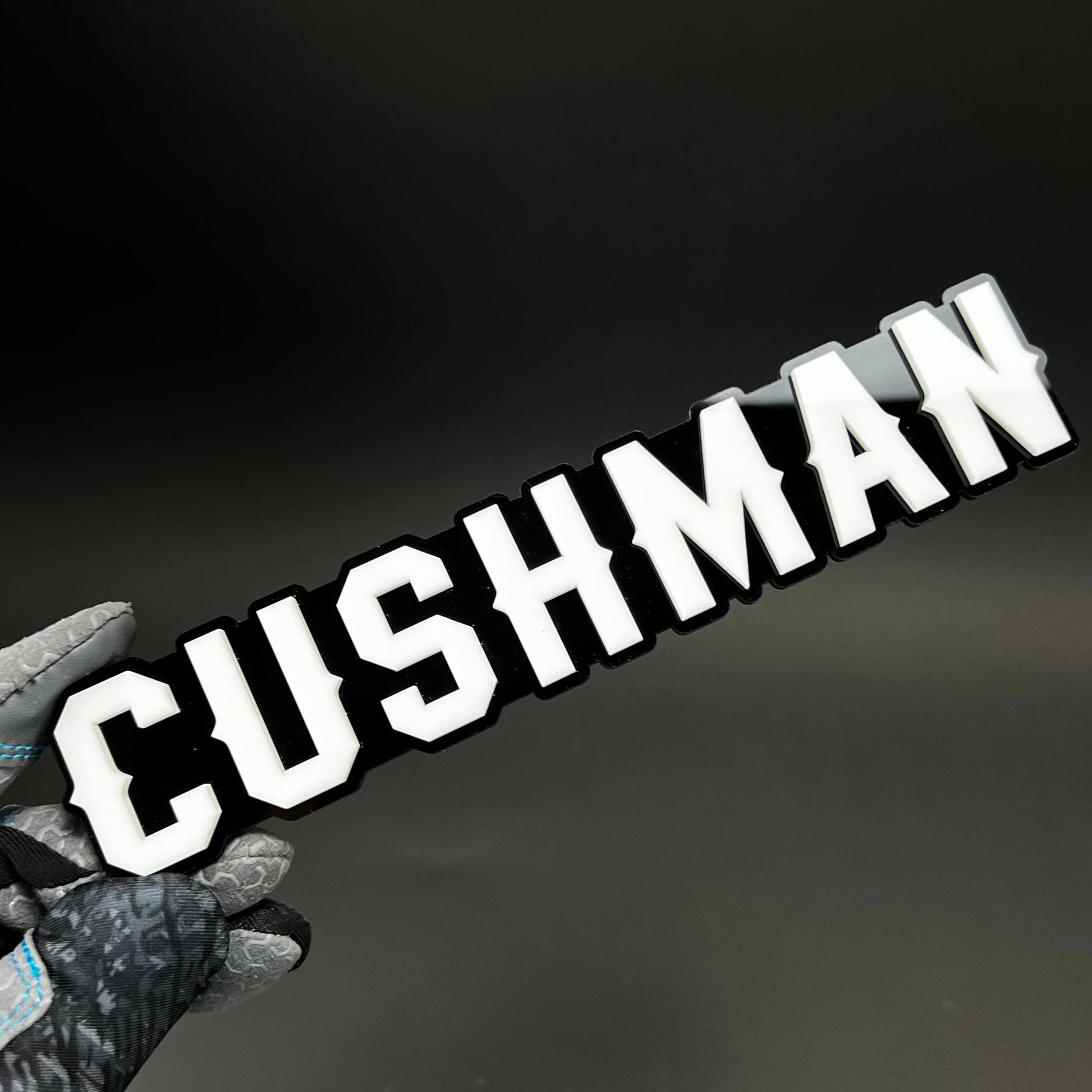 1PC CUSHMAN 3D Acrylic Badge - Car Truck Emblem Fender Tailgate Trunk Sticker
