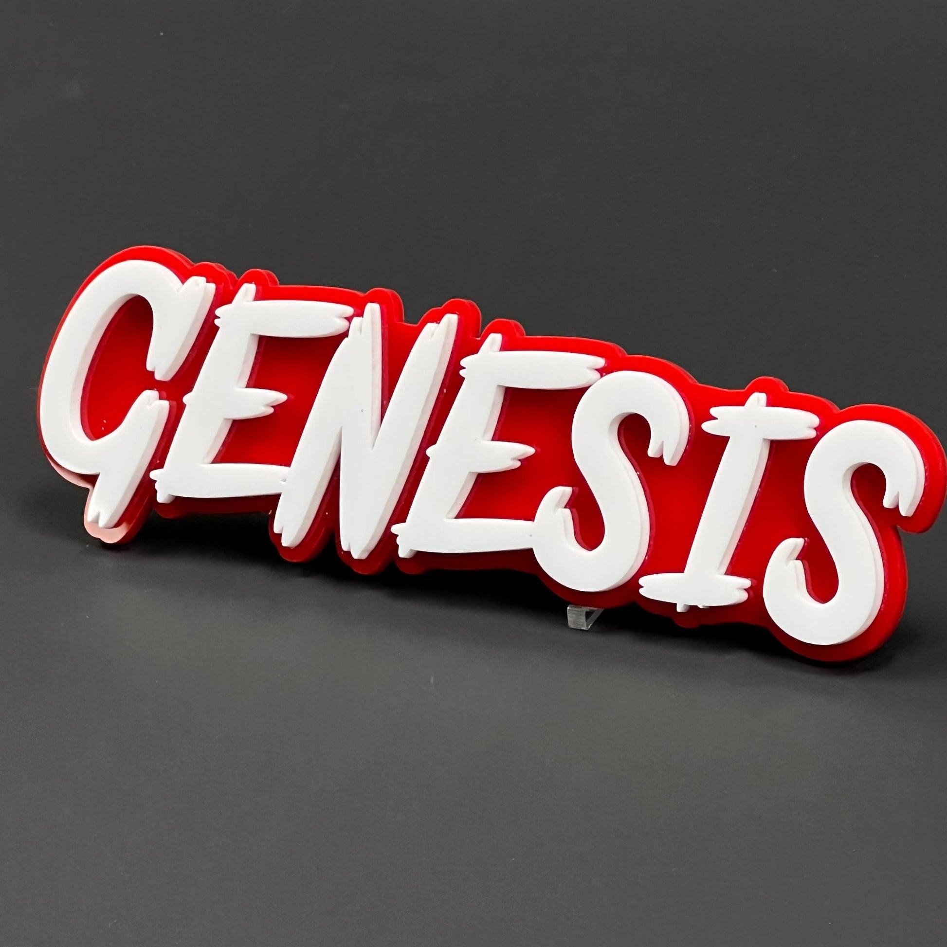 1PC GENESIS 3D Acrylic Badge - Car Truck Emblem Fender Tailgate Trunk Sticker