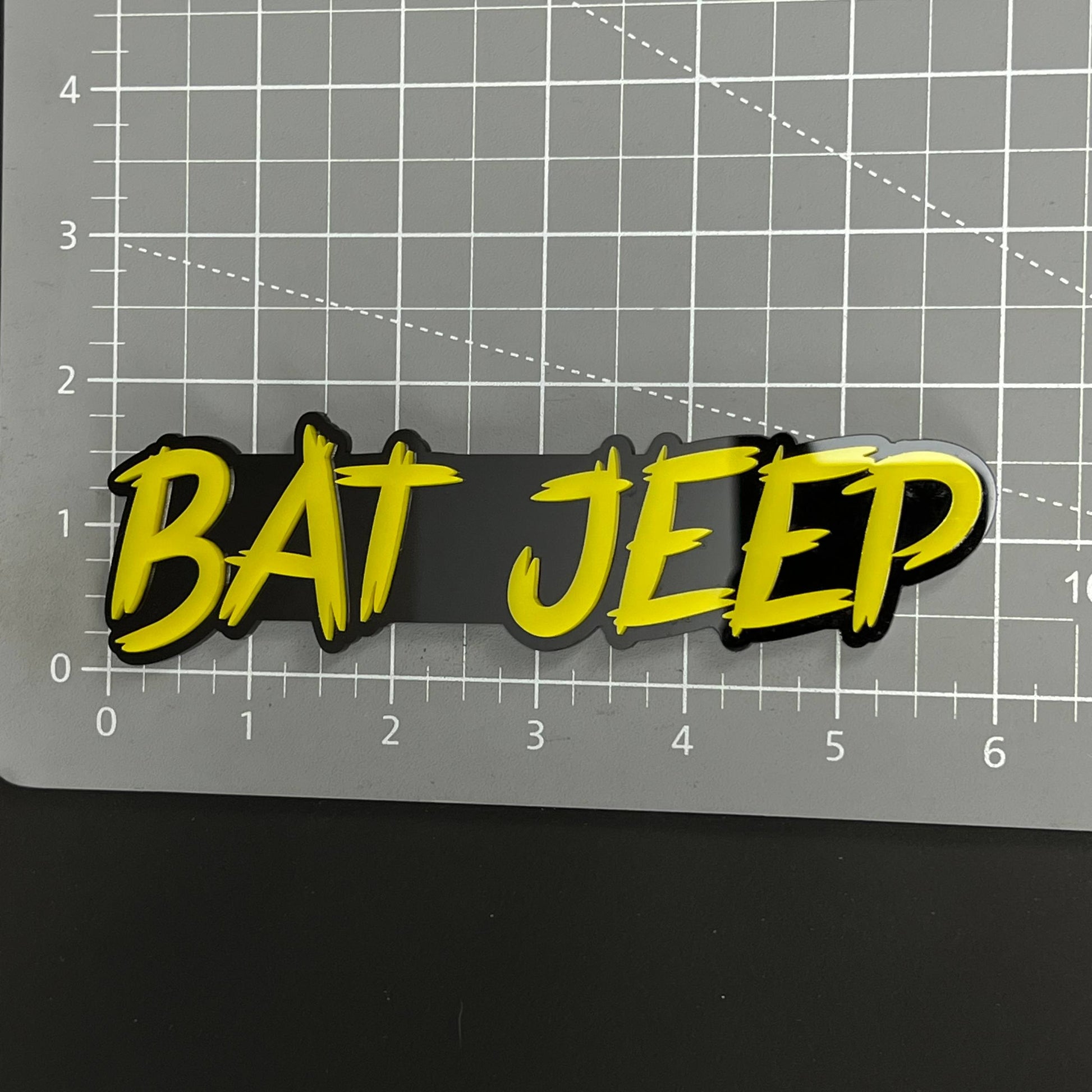 1PC BAT JEEP 3D Acrylic Badge - Car Truck Emblem Fender Tailgate Trunk Sticker