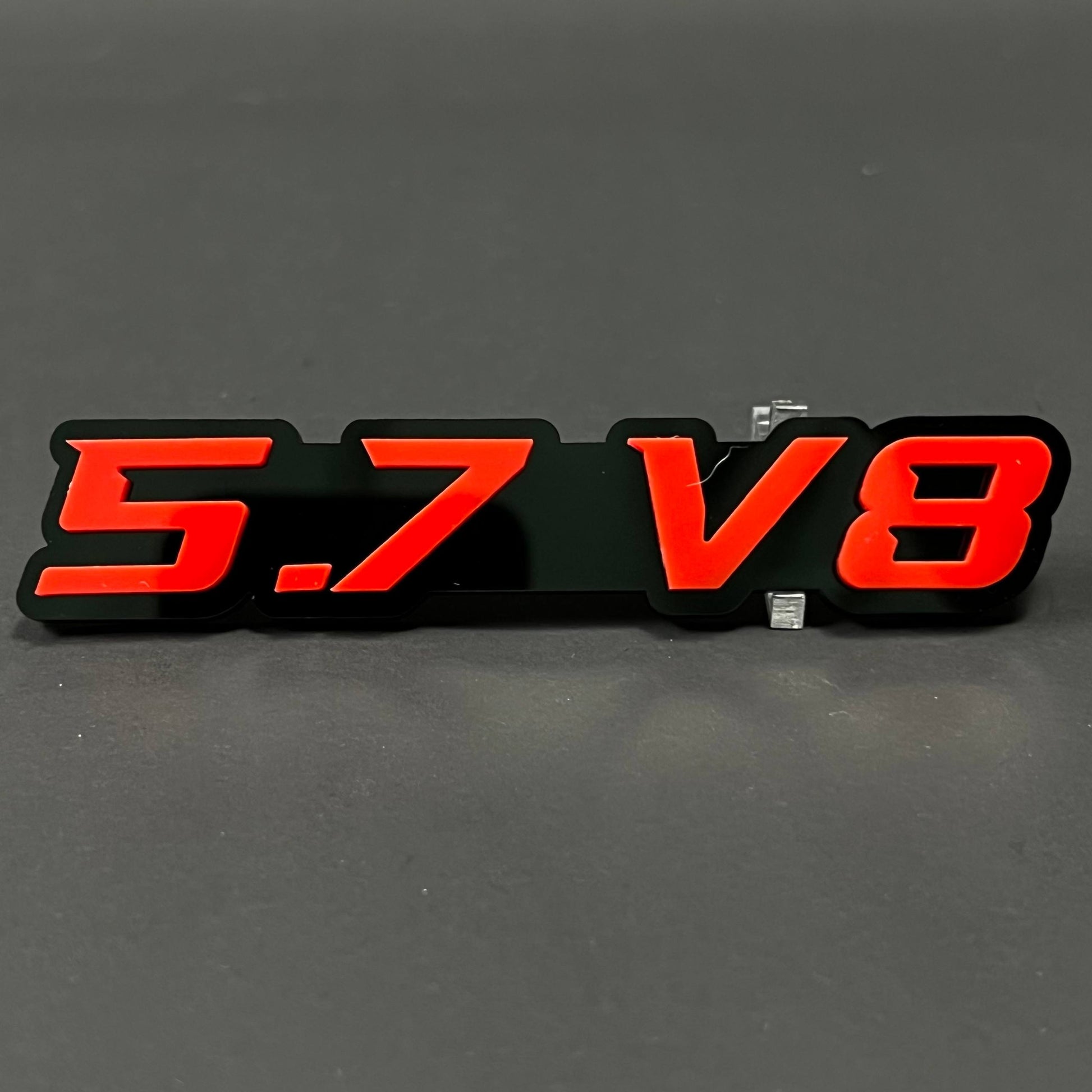 1PC 5.7 V8 3D Acrylic Badge - Car Truck Emblem Fender Tailgate Trunk Sticker
