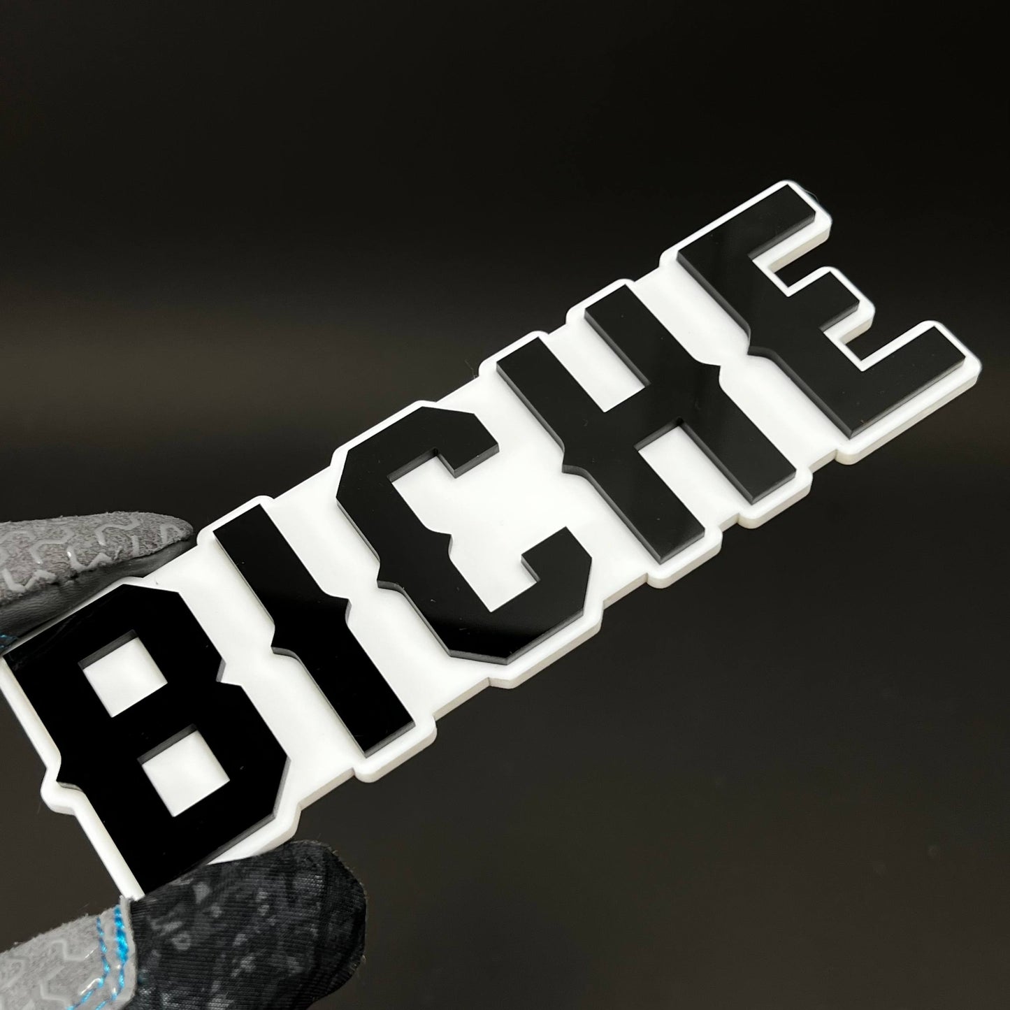 1PC BICHE 3D Acrylic Badge - Car Truck Emblem Fender Tailgate Trunk Sticker