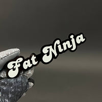 1PC Fat Ninja 3D Acrylic Badge - Car Truck Emblem Fender Tailgate Trunk Sticker