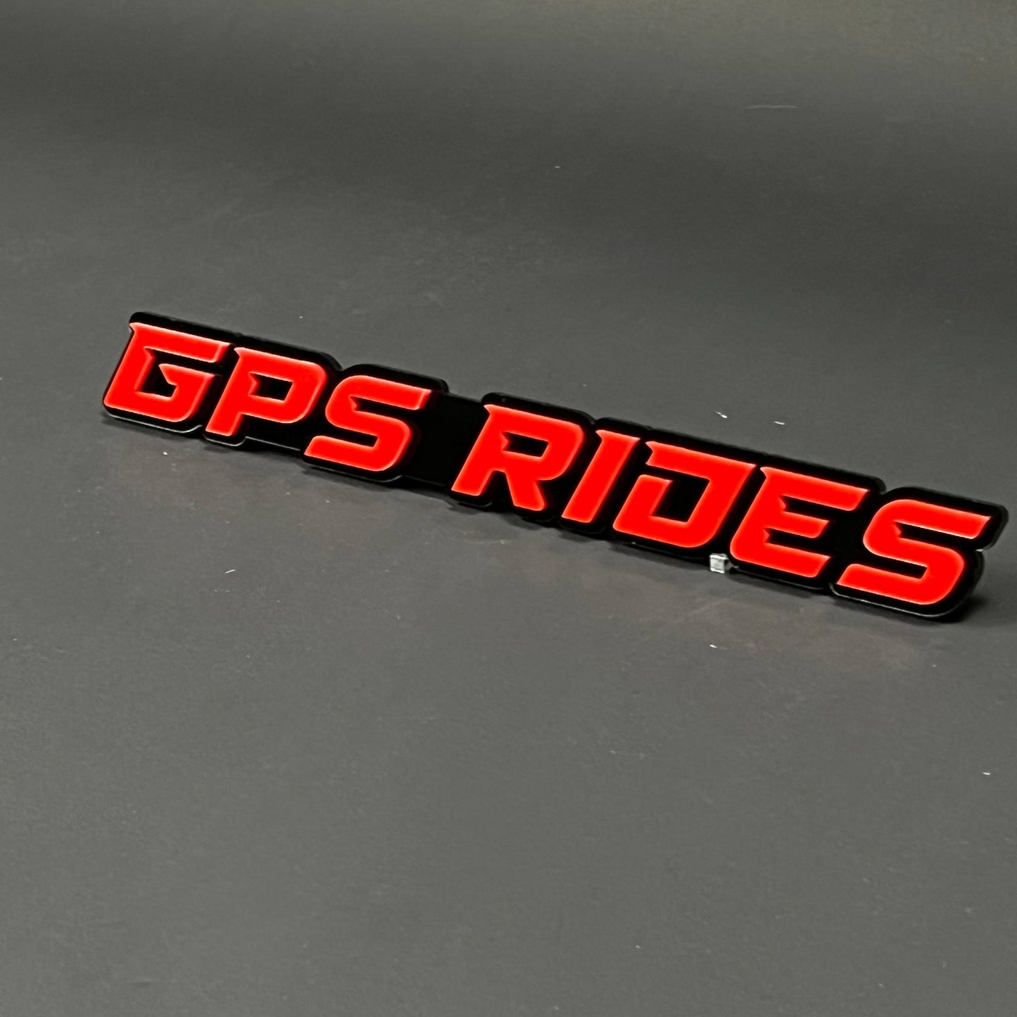 1PC GPS RIDES 3D Acrylic Badge - Car Truck Emblem Fender Tailgate Trunk Sticker