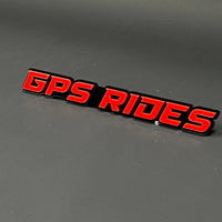 1PC GPS RIDES 3D Acrylic Badge - Car Truck Emblem Fender Tailgate Trunk Sticker