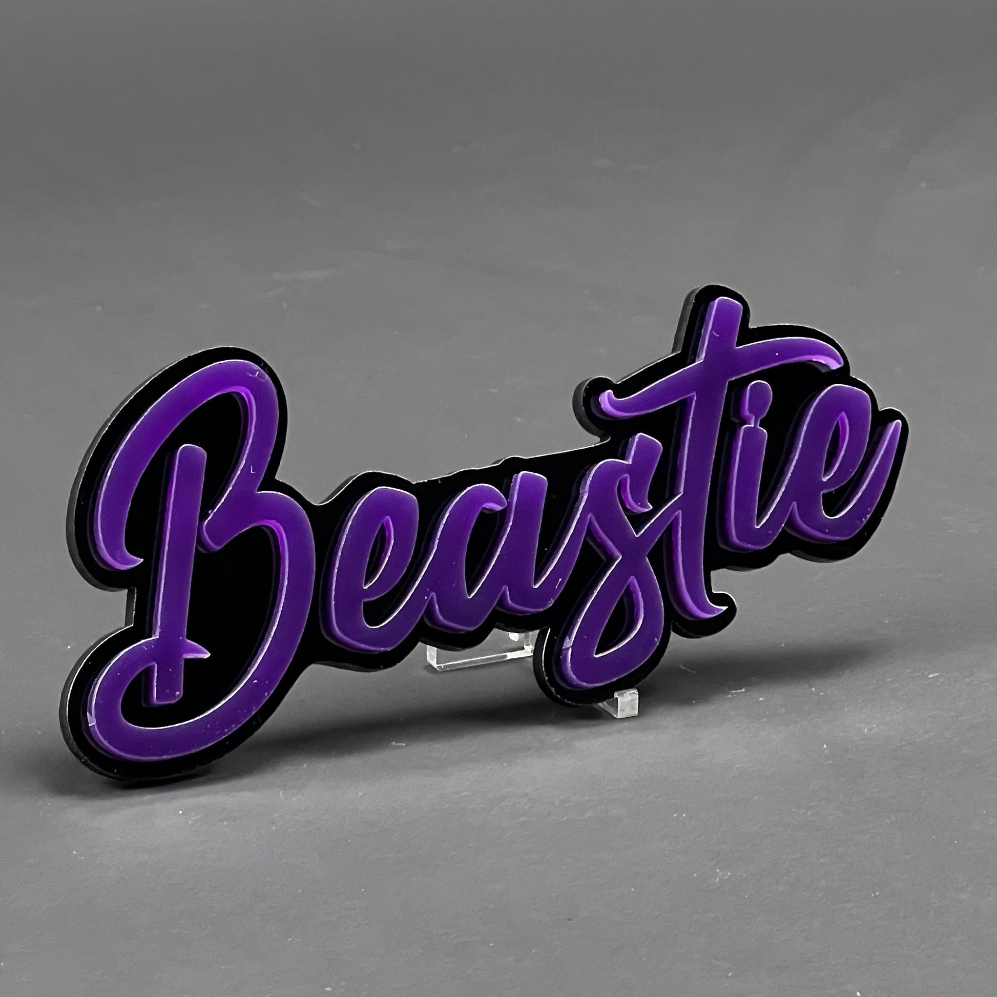 1PC Beastie 3D Acrylic Badge - Car Truck Emblem Fender Tailgate Trunk Sticker
