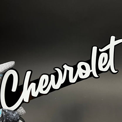 1PC Chevrolet 3D Acrylic Badge - Car Truck Emblem Fender Tailgate Trunk Sticker