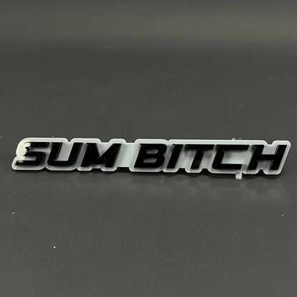 1PC SUM BITCH 3D Acrylic Badge - Car Truck Emblem Fender Tailgate Trunk Sticker