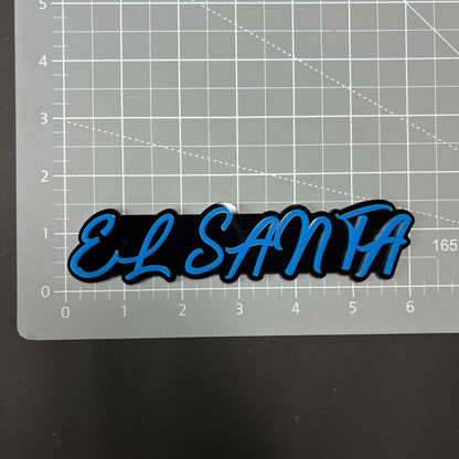 1PC EL SANTA 3D Acrylic Badge - Car Truck Emblem Fender Tailgate Trunk Sticker