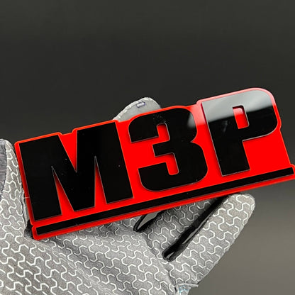 1PC M3P 3D Acrylic Badge - Car Truck Emblem Fender Tailgate Trunk Sticker