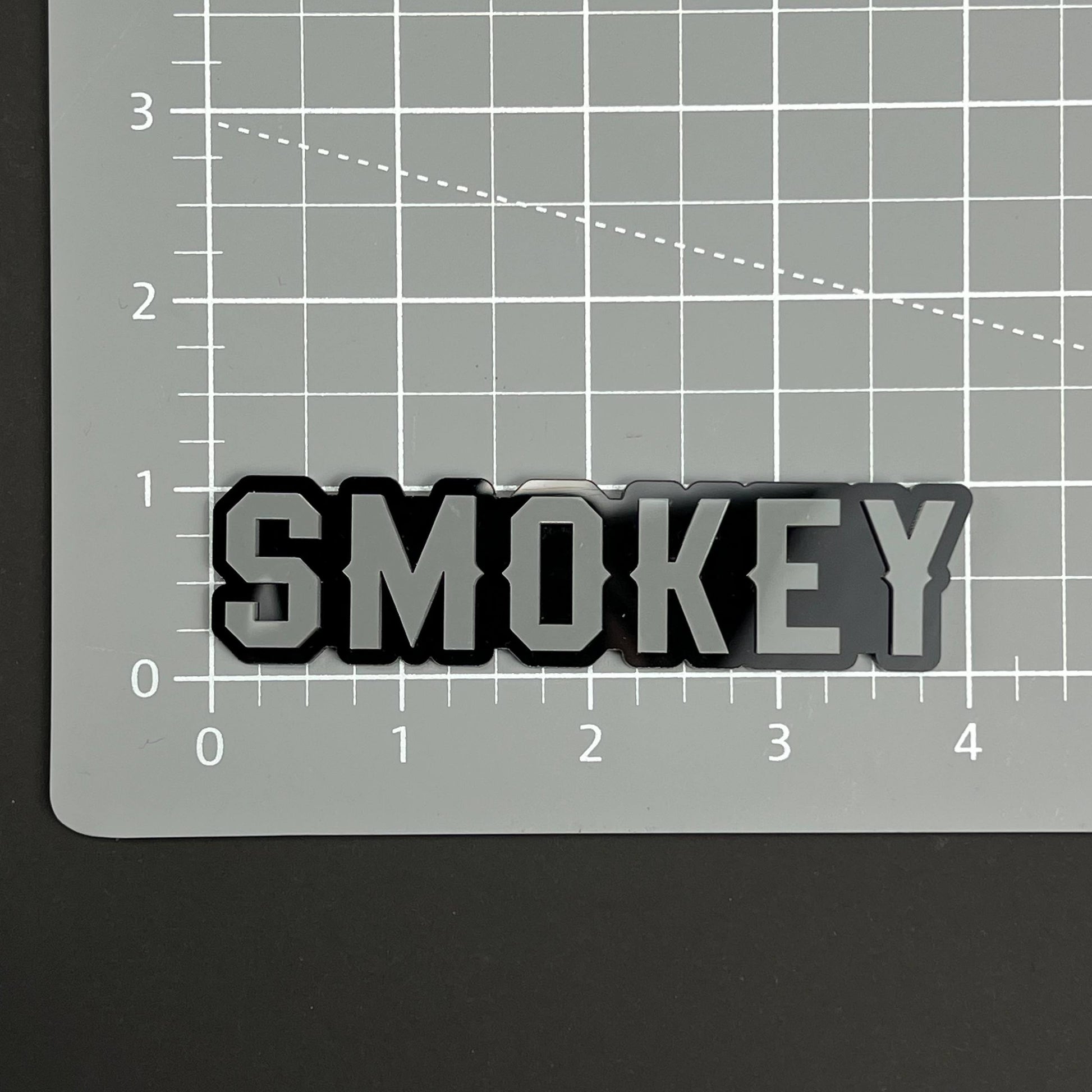 1PC SMOKEY 3D Acrylic Badge - Car Truck Emblem Fender Tailgate Trunk Sticker
