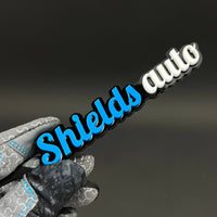 1PC Shields auto 3D Acrylic Badge - Car Truck Emblem Fender Sticker