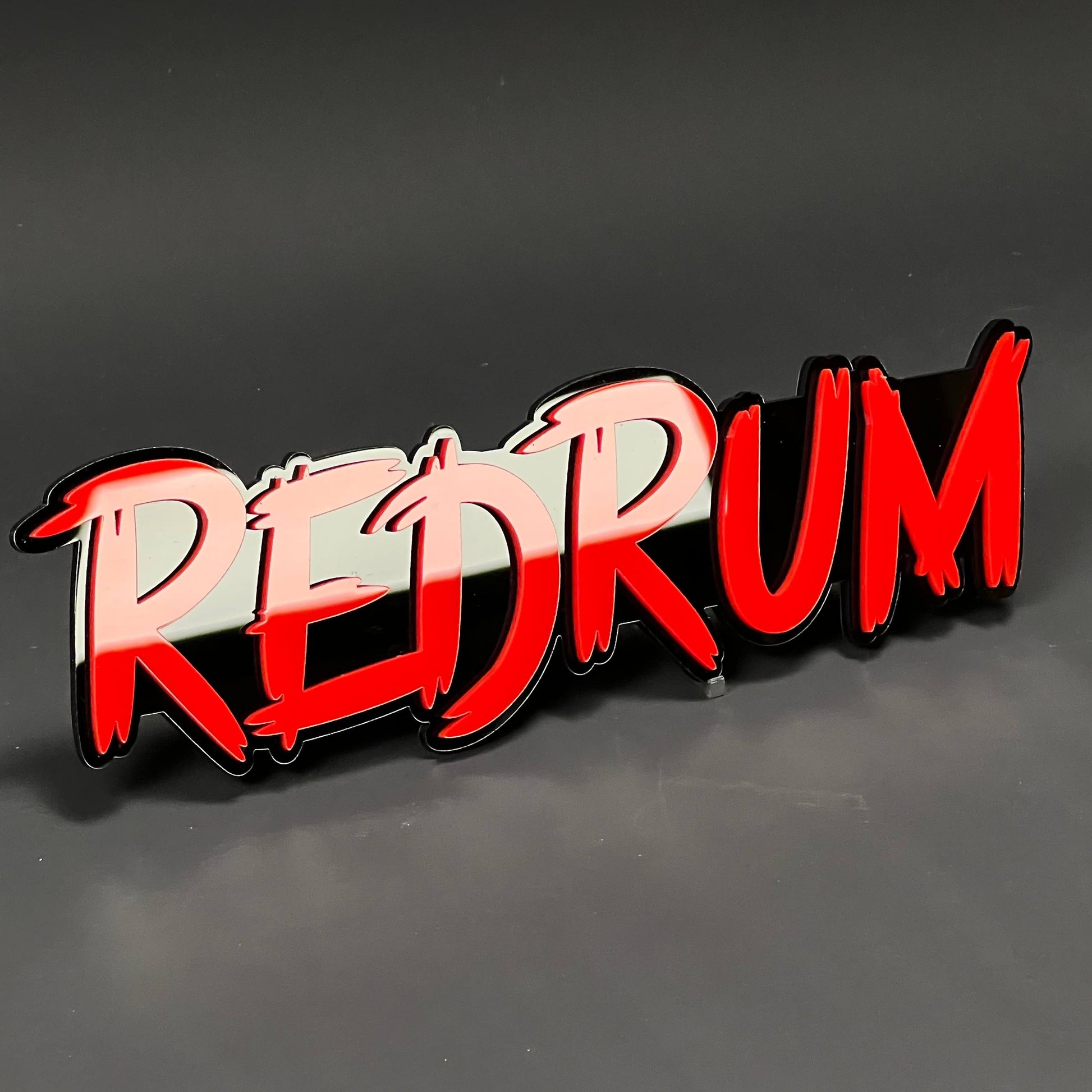 1PC REDRUM 3D Acrylic Badge - Car Truck Emblem Fender Tailgate Trunk Sticker