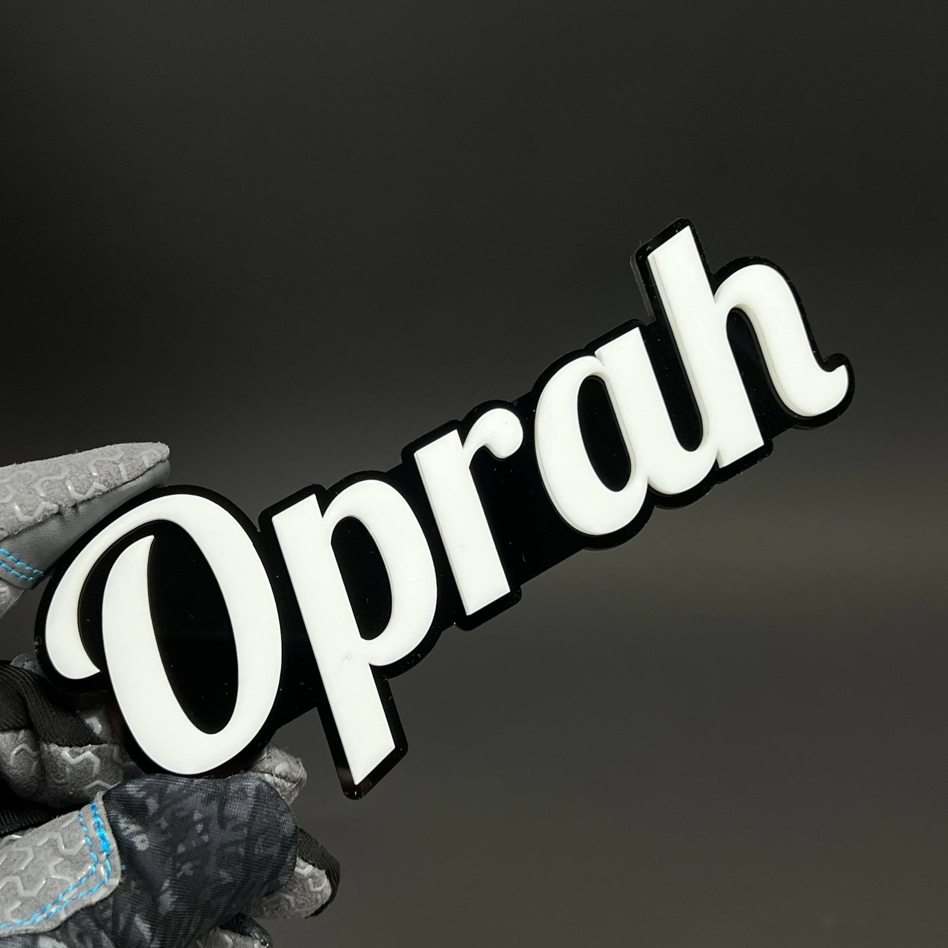 1PC Oprah 3D Acrylic Badge - Car Truck Emblem Fender Tailgate Trunk Sticker