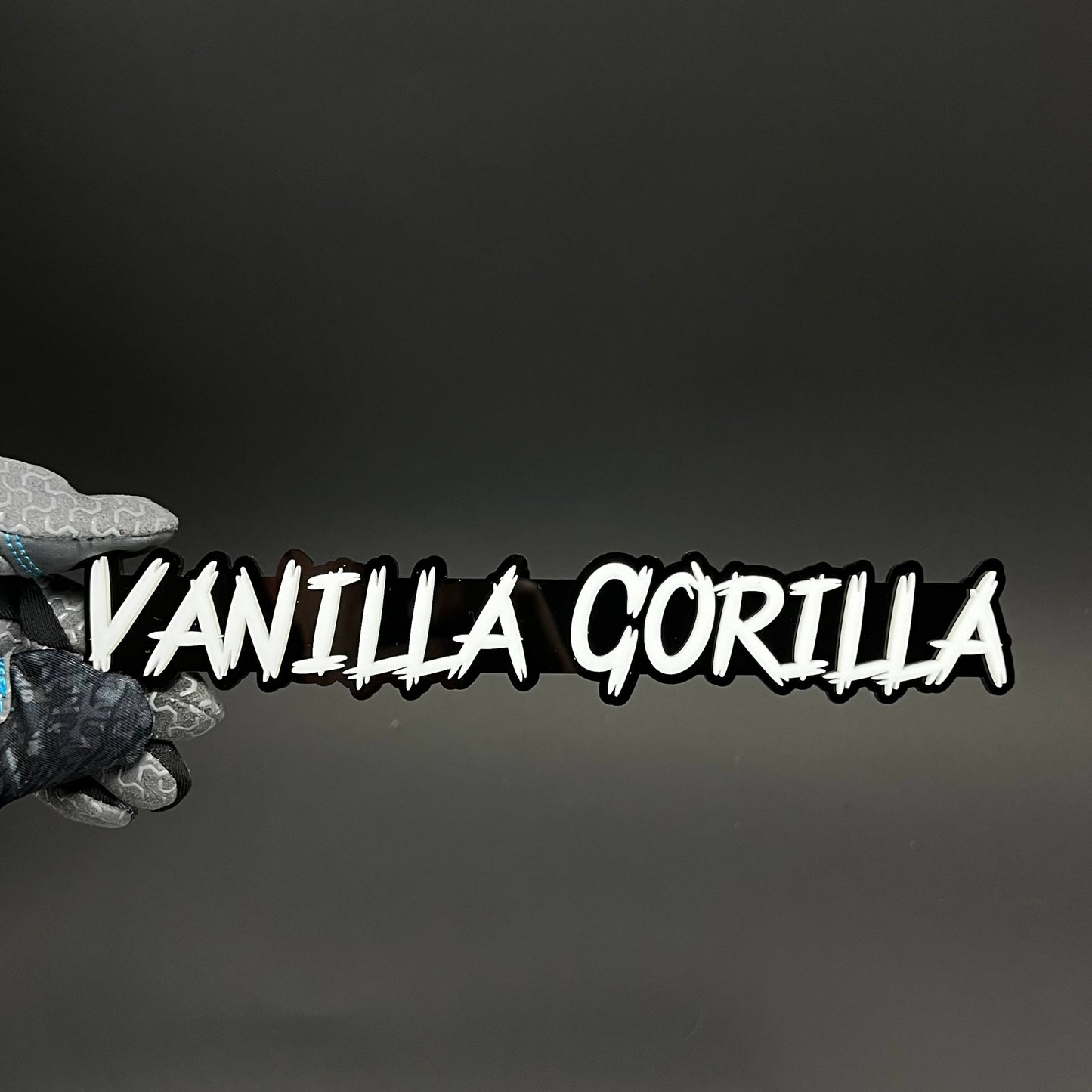 1PC VANILLA GORILLA 3D Acrylic Badge - Car Truck Emblem Fender Sticker