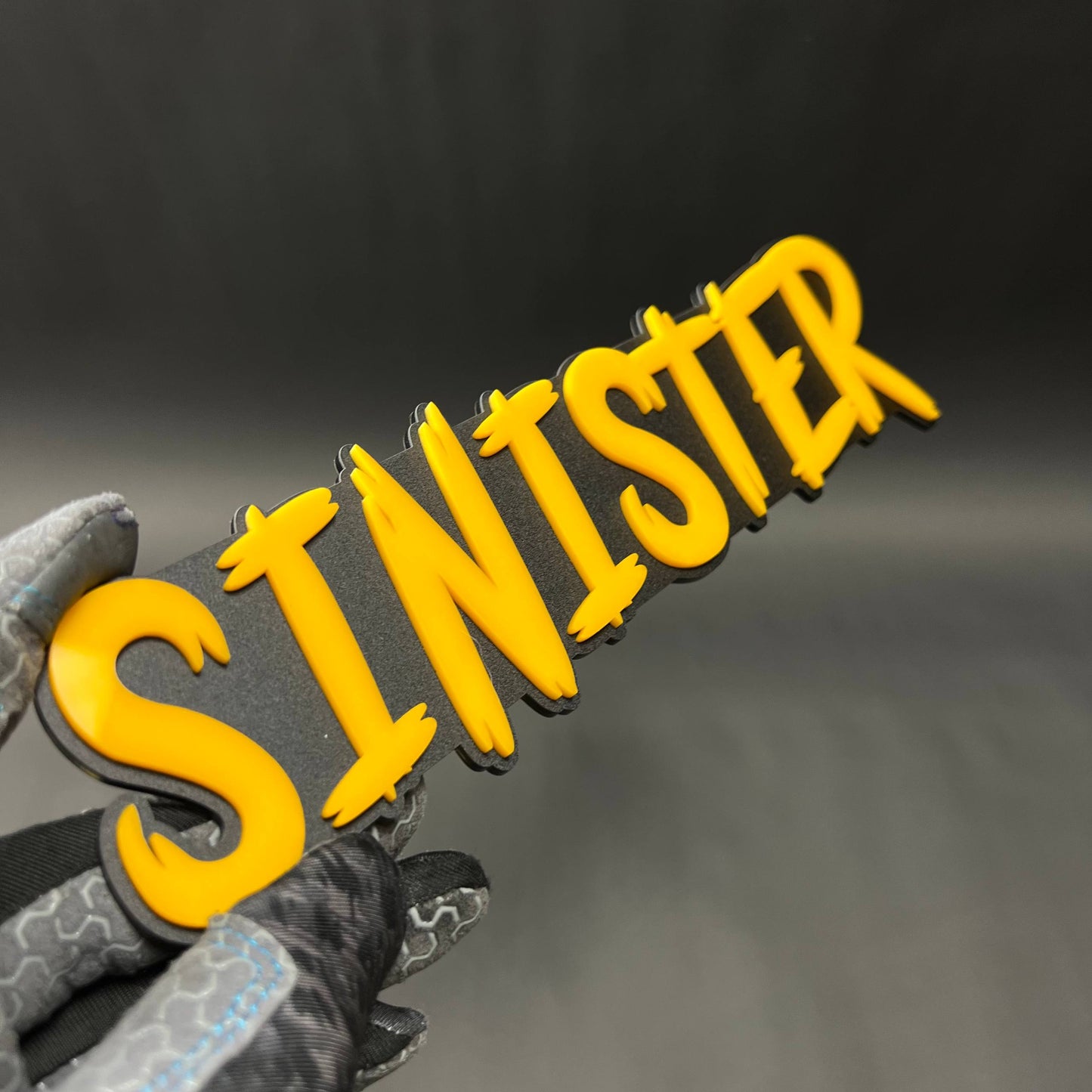 1PC SINISTER 3D Acrylic Badge - Car Truck Emblem Fender Tailgate Trunk Sticker