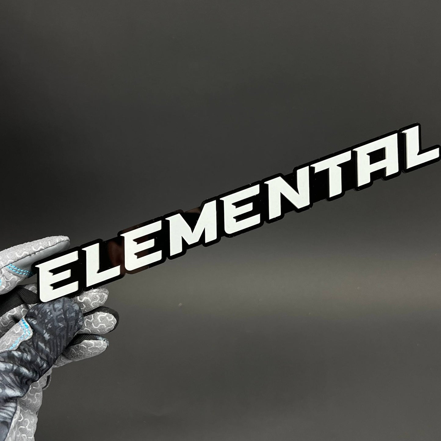 1PC ELEMENTAL 3D Acrylic Badge - Car Truck Emblem Fender Tailgate Trunk Sticker