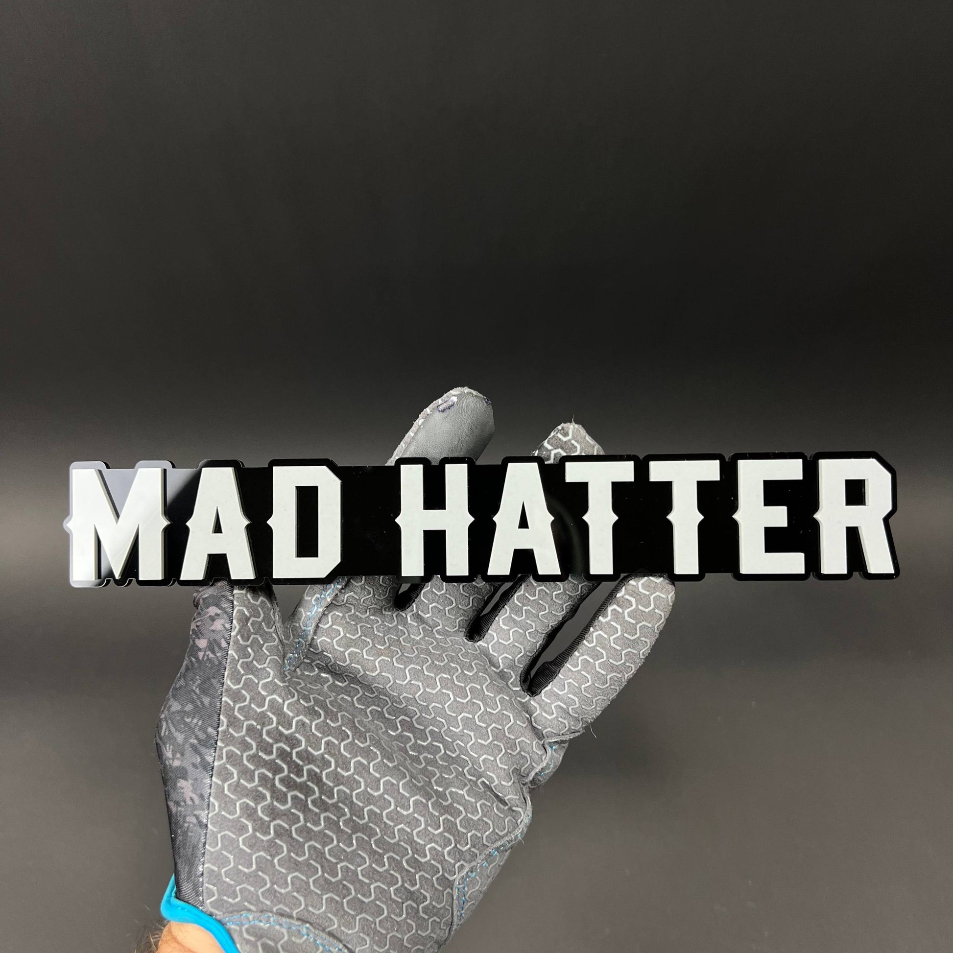 1PC MAD HATTER 3D Acrylic Badge - Car Truck Emblem Fender Tailgate Trunk Sticker