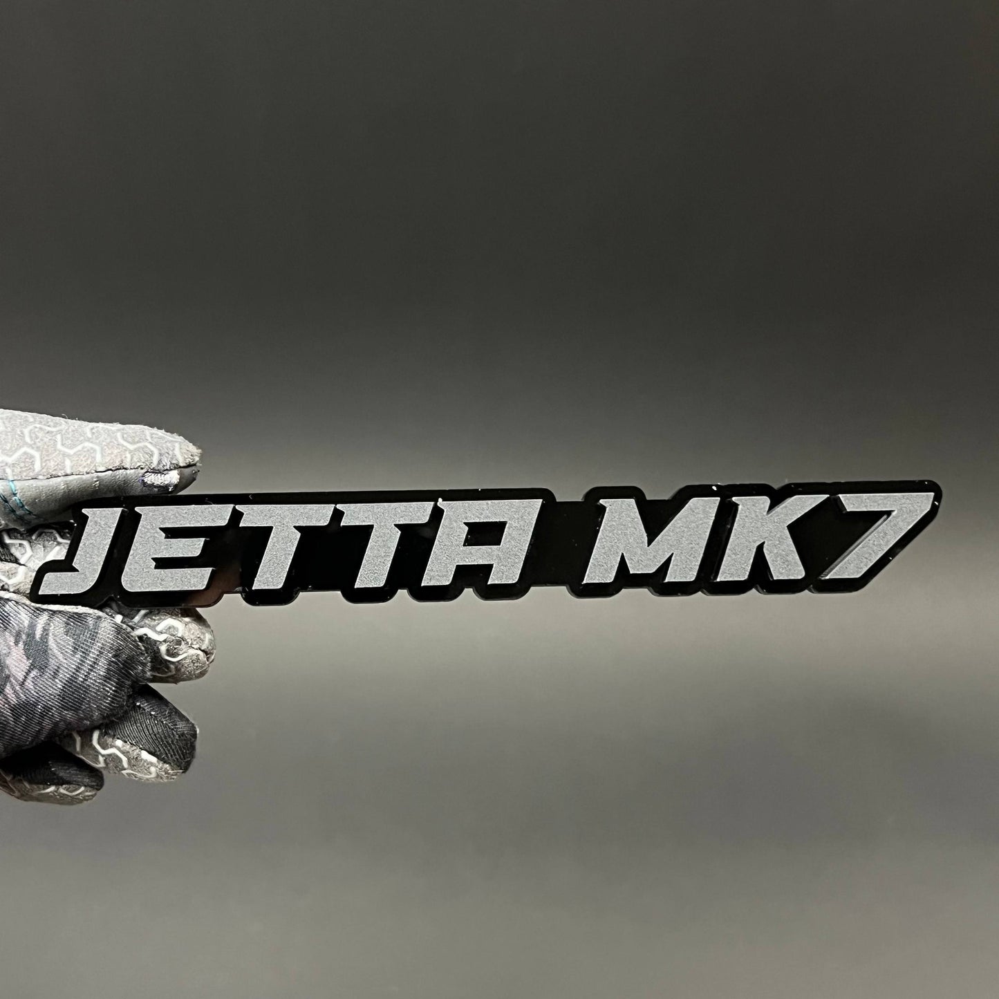 1PC JETTA MK7 3D Acrylic Badge - Car Truck Emblem Fender Tailgate Trunk Sticker