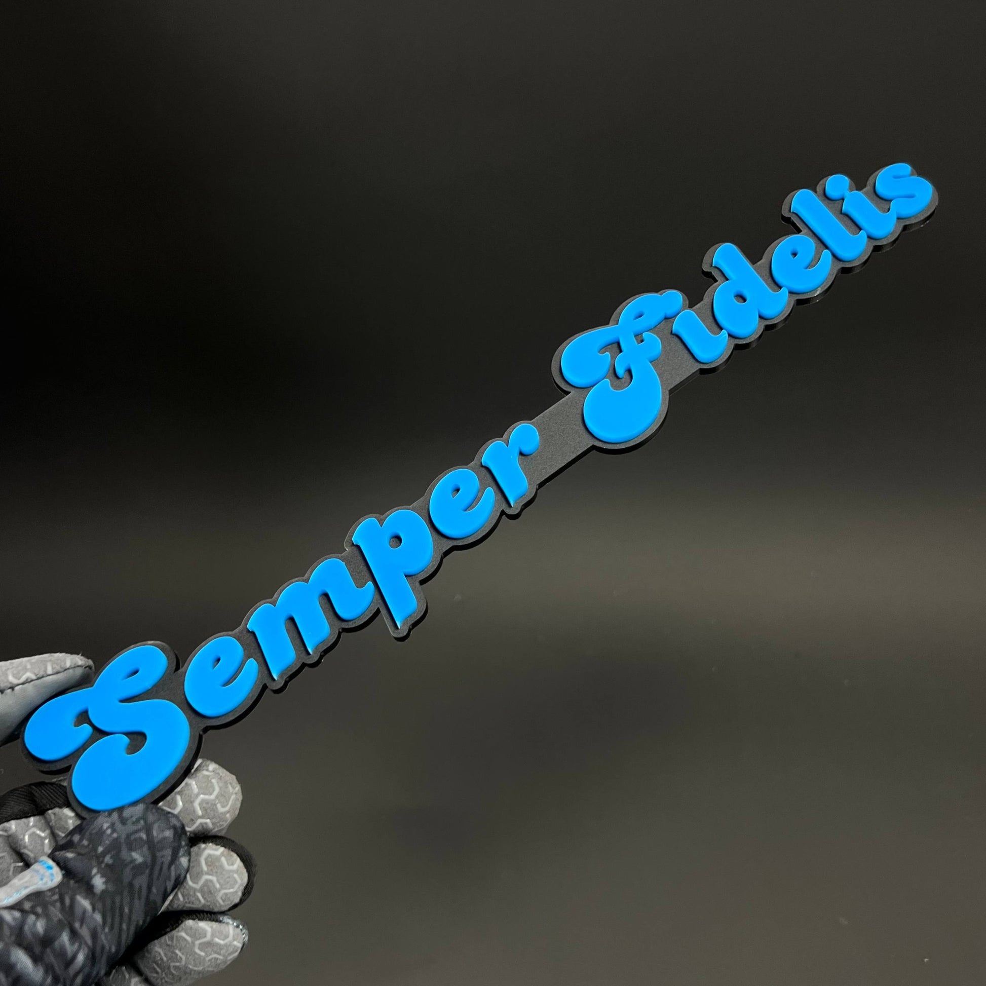 1PC Semper Fidelis 3D Acrylic Badge - Car Truck Emblem Fender Sticker