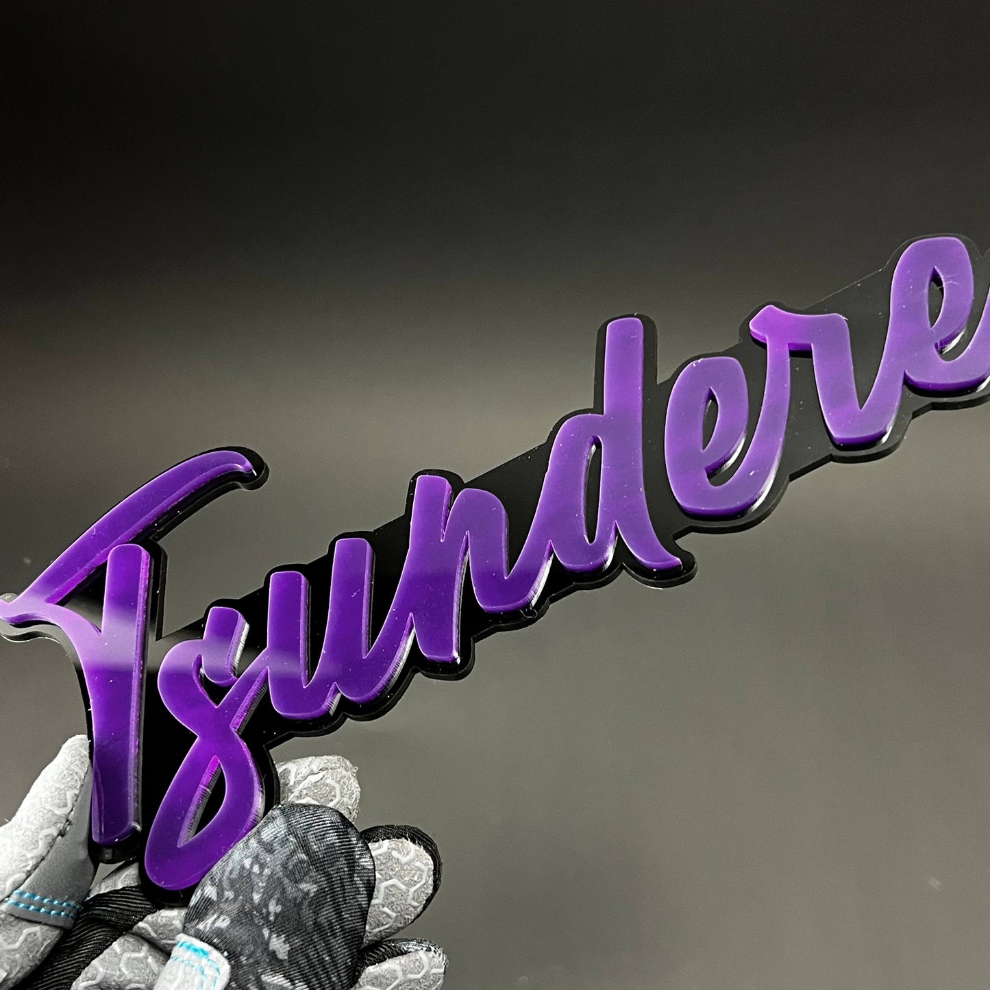 1PC Tsundere 3D Acrylic Badge - Car Truck Emblem Fender Tailgate Trunk Sticker