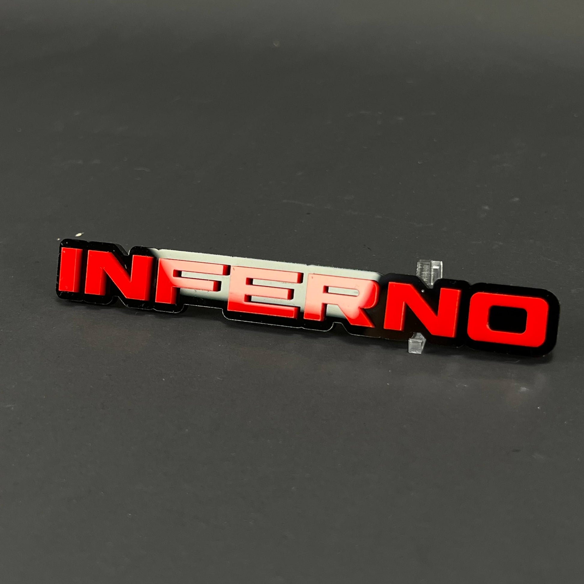 1PC INFERNO 3D Acrylic Badge - Car Truck Emblem Fender Tailgate Trunk Sticker