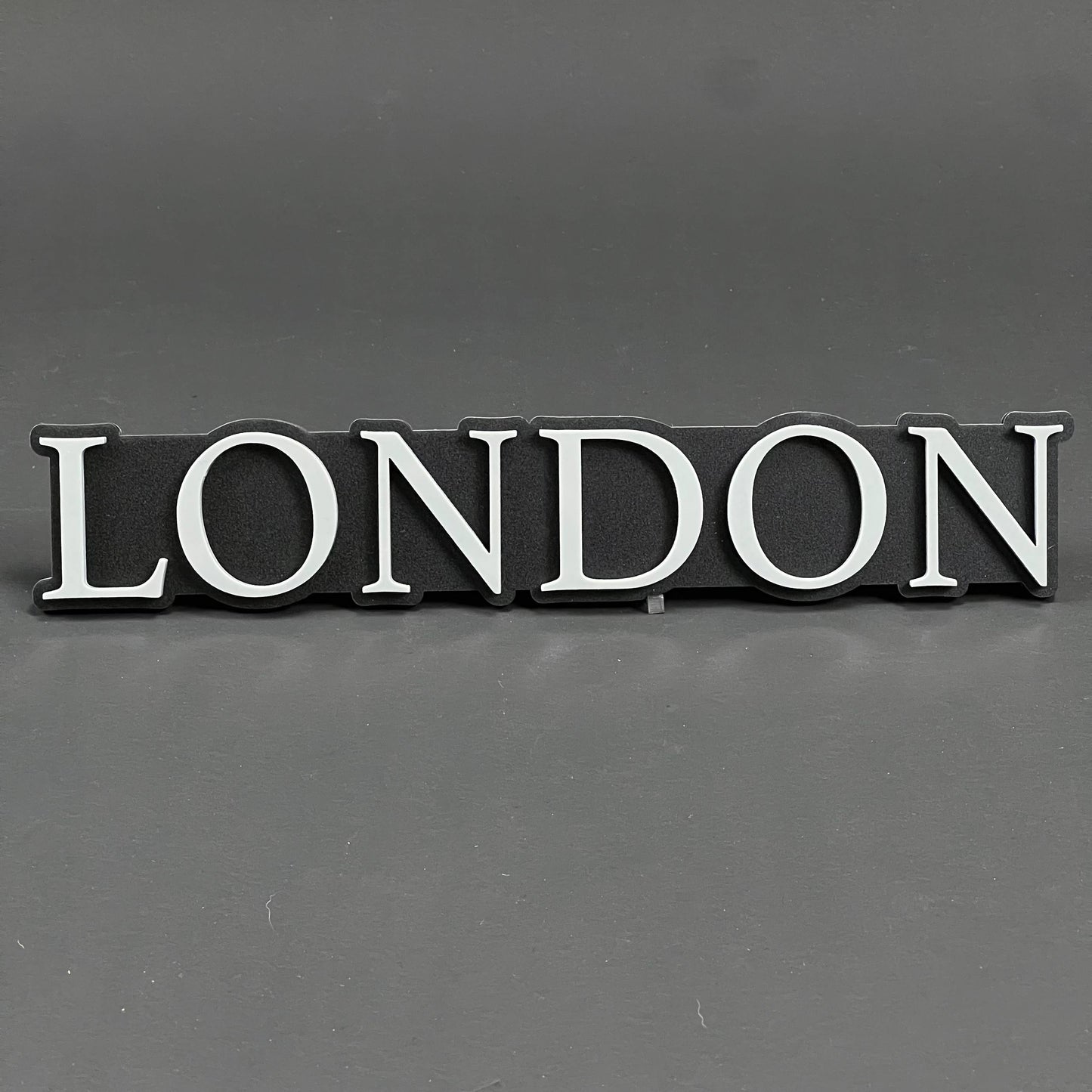 1PC LONDON (White) 3D Acrylic Badge - Car Truck Emblem Fender Tailgate Trunk Sticker