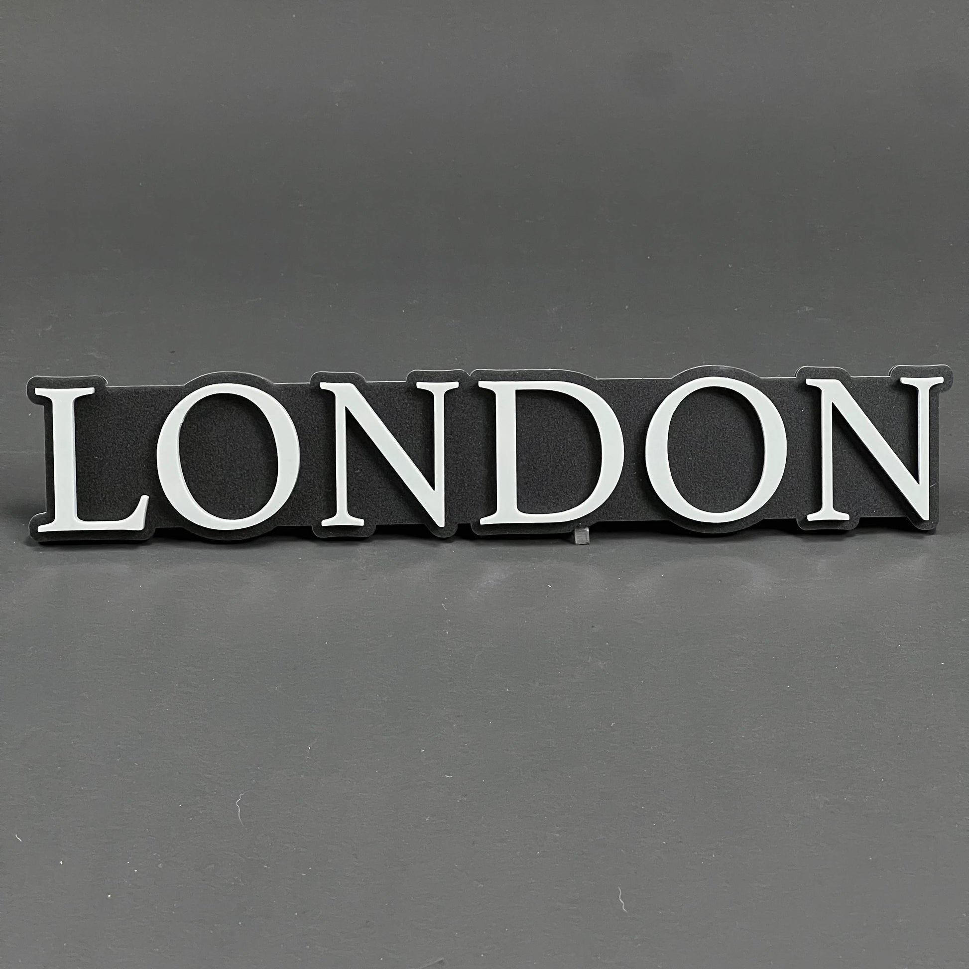 1PC LONDON (White) 3D Acrylic Badge - Car Truck Emblem Fender Tailgate Trunk Sticker
