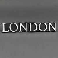 1PC LONDON (White) 3D Acrylic Badge - Car Truck Emblem Fender Tailgate Trunk Sticker