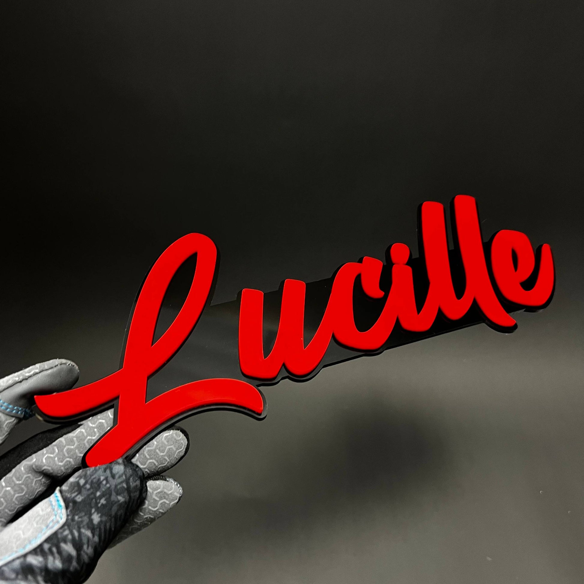 1PC Lucille 3D Acrylic Badge - Car Truck Emblem Fender Tailgate Trunk Sticker