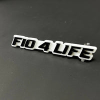 1PC F10 4 LIFE 3D Acrylic Badge - Car Truck Emblem Fender Tailgate Trunk Sticker