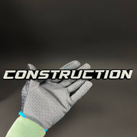1PC CONSTRUCTION 3D Acrylic Badge - Car Truck Emblem Fender Sticker